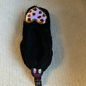 Reversible sequins m/l 8-10 slipper socks grippers